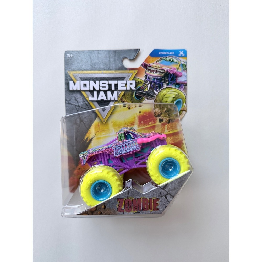 Monster Jam Zombie Cyberflare Series 45 Monster Truck 1:64 Scale Die-Cast New
